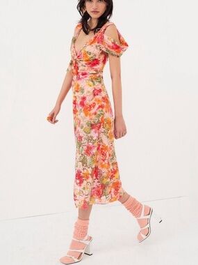 long winter midi dresses Navy Winter Mix Midi Dress